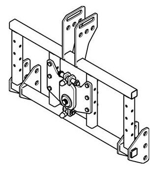 Adapter für agria Anbaugeräte an Kat. 1 - Konfiguration zu agria 9700e / Artikel 9700111